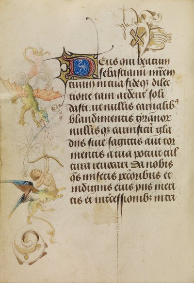 Pagina di testo decorata da Unbekannt Unbekannt